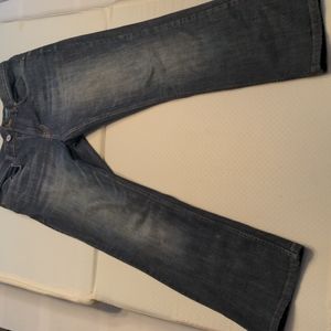 Men's dark blue George boot cut fit jeans